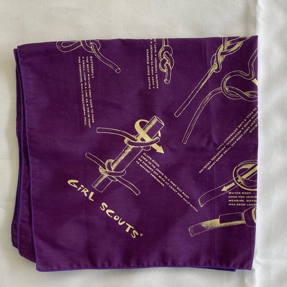 Girl Scouts Accessories - Girl Scouts Bandana Knot Neckerchief Ties Vintage NWT